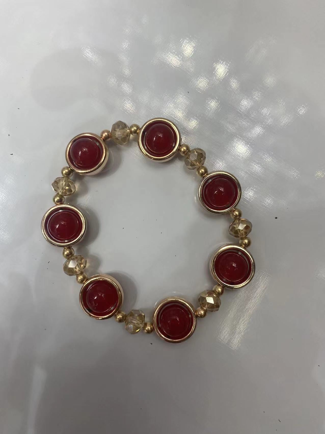 Wholesale 2pcs Multicolor Crystal Glass Beads Bracelet